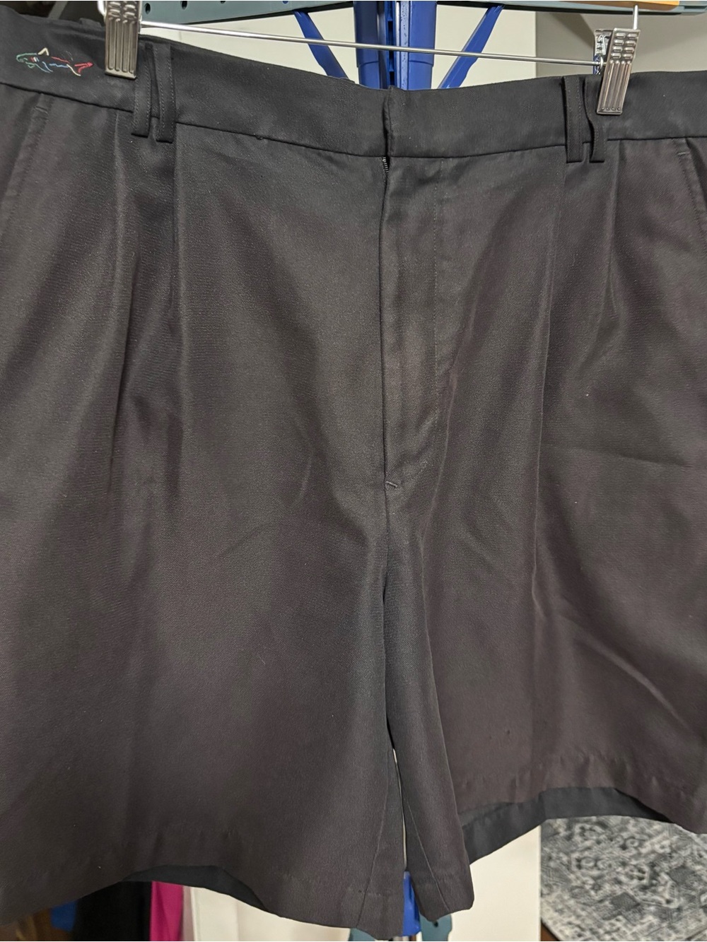 Greg Norman Collection Black Flat-Front Men's Shorts